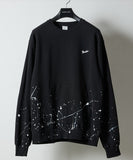 NUMBER (N)INE Hand Painted Kangaroo Pocket L/S Sweatshirt - Black (Alt)