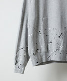 NUMBER (N)INE Hand Painted Kangaroo Pocket L/S Sweatshirt - Grey (Alt)