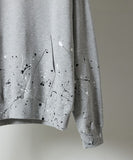 NUMBER (N)INE Hand Painted Kangaroo Pocket L/S Sweatshirt - Grey (Alt)