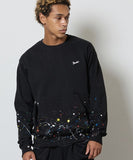 NUMBER (N)INE Hand Painted Kangaroo Pocket L/S Sweatshirt - Black