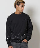 NUMBER (N)INE Hand Painted Kangaroo Pocket L/S Sweatshirt - Black (Alt)