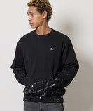 NUMBER (N)INE Hand Painted Kangaroo Pocket L/S Sweatshirt - Black (Alt)