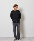 NUMBER (N)INE Hand Painted Kangaroo Pocket L/S Sweatshirt - Black (Alt)