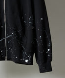 NUMBER (N)INE Hand Painted Full Zip Sweat Hoodie - Black (Alt)