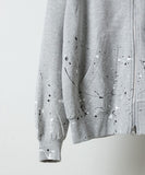 NUMBER (N)INE Hand Painted Full Zip Sweat Hoodie - Grey (Alt)