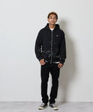 NUMBER (N)INE Hand Painted Full Zip Sweat Hoodie - Black
