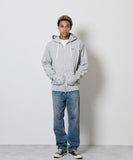 NUMBER (N)INE Hand Painted Full Zip Sweat Hoodie - Grey
