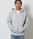 NUMBER (N)INE Hand Painted Full Zip Sweat Hoodie - Grey