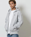NUMBER (N)INE Hand Painted Full Zip Sweat Hoodie - Grey