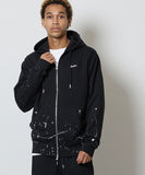 NUMBER (N)INE Hand Painted Full Zip Sweat Hoodie - Black (Alt)