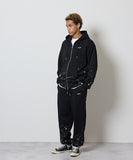 NUMBER (N)INE Hand Painted Full Zip Sweat Hoodie - Black (Alt)