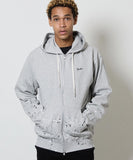 NUMBER (N)INE Hand Painted Full Zip Sweat Hoodie - Grey (Alt)