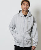NUMBER (N)INE Hand Painted Full Zip Sweat Hoodie - Grey (Alt)