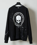 NUMBER (N)INE Hand Painted Printed Classic Crewneck Sweatshirt