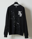 NUMBER (N)INE Hand Painted Printed Classic Crewneck Sweatshirt