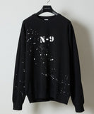 NUMBER (N)INE Hand Painted Printed Classic Crewneck Sweatshirt