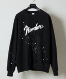 NUMBER (N)INE Hand Painted Printed Classic Crewneck Sweatshirt - Color 1