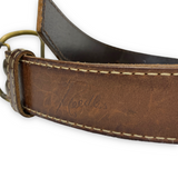 [34] Needles Peace Buckle Leather Belt