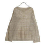 [4] VISVIM MARIE BOAT NECK L/S KNIT PULLOVER SWEATER BEIGE