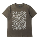 [4] NUMBER (N)INE 05SS DAMAGE SKULL TEE BLACK