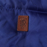 A BATHING APE BAPE LEATHER PATCH JACQUARD CAMO DOWN JACKET BLUE CAMO [S]