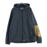 [M] A BATHING APE BAPE REFLECTOR SHARK HOODIE JACKET (ZIP-UP NYLON JACKET) GREY