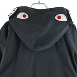 [M] A BATHING APE BAPE REFLECTOR SHARK HOODIE JACKET (ZIP-UP NYLON JACKET) GREY