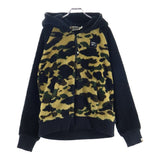[M] A BATHING APE BAPE 1ST CAMO BOA FULL-ZIP SWEATSHIRT (HOODIE) BEIGE/BLACK