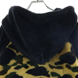 [M] A BATHING APE BAPE 1ST CAMO BOA FULL-ZIP SWEATSHIRT (HOODIE) BEIGE/BLACK