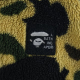 [M] A BATHING APE BAPE 1ST CAMO BOA FULL-ZIP SWEATSHIRT (HOODIE) BEIGE/BLACK