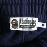 [M] A BATHING APE BAPE SIDE SHARK SLIM TRACK PANTS NAVY