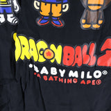 [M] A BATHING APE BAPE x DRAGON BALL Z BABY MILO SUPER SAIYAN S/S SHIRT BLACK