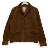 [S] Visvim 16AW Kobuk Corduroy Shawl Collar Jacket Coat Brown