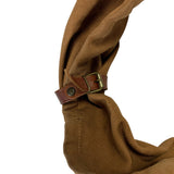 KAPITAL #6 COTTON CANVAS BIG SNUFKIN BAG BROWN