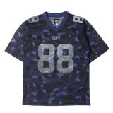[L] A BATHING APE COLOR CAMO MESH JERSEY FOOTBALL TOP