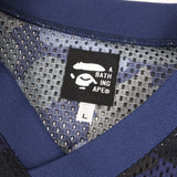 [L] A BATHING APE COLOR CAMO MESH JERSEY FOOTBALL TOP