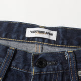 [M] A BATHING APE BAPE STA STITCH DENIM SHORTS INDIGO