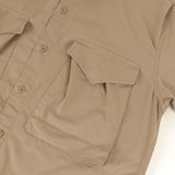 NONNATIVE HUNTER LONG SHIRT Q/S C/P RIPSTOP STRETCH COOLMAX BEIGE