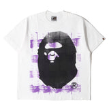 [XL] A BATHING APE AOYAMA LIMITED HAND-PRINTED APE FACE AND CAMPBELL'S CAN TEE (DEADSTOCK)