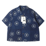 [2] VISVIM I.C.T COPA SHIRT S/S NATURAL DYE INDIGO OPEN COLLAR SHIRT DARK INDIGO