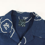 [2] VISVIM I.C.T COPA SHIRT S/S NATURAL DYE INDIGO OPEN COLLAR SHIRT DARK INDIGO