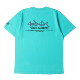 [L] A BATHING APE BAPE GALLERY LIMITED X STASH GRAPHIC T-SHIRT TURQUOISE