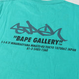 [L] A BATHING APE BAPE GALLERY LIMITED X STASH GRAPHIC T-SHIRT TURQUOISE