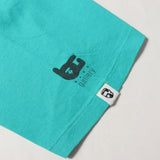 [L] A BATHING APE BAPE GALLERY LIMITED X STASH GRAPHIC T-SHIRT TURQUOISE