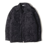 [M] BAPE JACQUARD CAMO M-65 DOWN JACKET BLACK