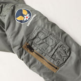 [S] A BATHING APE BAPE X THE REAL McCOY'S 00s WING LOGO L-2B FLIGHT JACKET SAGE GREEN