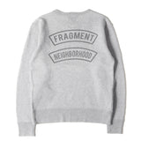 [S] NEIGHBORHOOD x FRAGMENT DESIGN THUNDER & SKULL SWEAT (NHFR CLUB) GREY