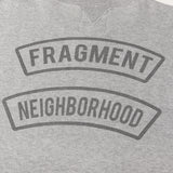 [S] NEIGHBORHOOD x FRAGMENT DESIGN THUNDER & SKULL SWEAT (NHFR CLUB) GREY