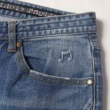 [S] NUMBER (N)INE CRASH STRETCH SKINNY DENIM INDIGO