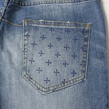 [S] NUMBER (N)INE CRASH STRETCH SKINNY DENIM INDIGO